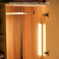 Nouvelle Conception Tête de Capteur Rotative 360 Degrés Couverture Complète Capteur de Mouvement Intelligent Barre Lumineuse LED à Température de Couleur Réglable Veilleuse à Détection