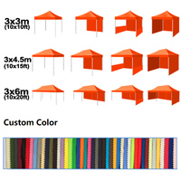 Tente Pop-up Robuste Chapitaux Et Tantes 10x10 avec Cadre en Aluminium Pliable, Imperméable, Toutes Saisons, pour Salons Commerciaux et Événements Extérieurs