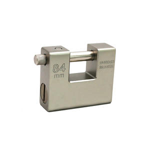 Cadenas rectangulaire en acier haute sécurité 84mm 90mm, robuste, antivol, avec clé à double levier, vente en gros - Product Image 4