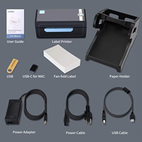 Imprimante d'étiquettes intelligentes, imprimante d'étiquettes d'expédition thermique, imprimante d'étiquettes de codes-barres, imprimante thermique de codes-barres USB filaire sans fil