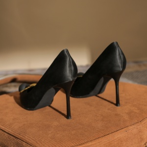 Zapatos de Tacón Bajo de Moda, de Piel Sintética, Satinados, con Pedrería, Ligeros, con Punta en Pico, Cómodos, Unisex - Product Image 2