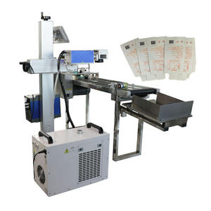 Máquina de Codificación Láser UV con Paginación Automática para Tapas de Plástico/Vidrio, Cartones, Bolsas de Plástico, Cinta Transportadora Compatible con Impresora de Tarjetas de Identificación Evolis - Product Image 1