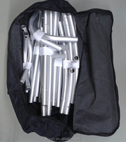 Bannière suspendue en polyester réutilisable, écologique, légère, imperméable, avec cadre en aluminium, pour salon professionnel circulaire