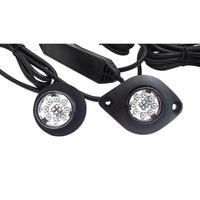 YUANHAO 3W LED Notfall-Fahrzeugbeleuchtung Aufbau-Deckleuchte Armaturenbrett-Gitter Stroboskop-Warnleuchte LED-Versteckte Stroboskoplichter