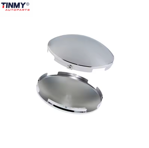 TINMY 71MM <span class=keywords><strong>Enjoliveurs</strong></span> chromés Rouge/Noir en Acier au carbone/Acier inoxydable, Pièces de rechange pour camions et remorques, Enjoliveur central d'essieu à extrémité fermée - Product Image 4