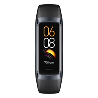 Reloj Inteligente con Monitor de Sueño y Frecuencia Cardíaca 24/7, Rastreador de Actividad, Recordatorio de Sedentarismo, Despertador, Reproductor de Música, Pantalla IPS de 1.1 Pulgadas, IP67