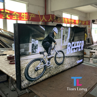 Cadre d'affichage LED rétroéclairé mural en acrylique de 10 cm de profondeur, à chargement frontal, pour affiches d'art de galerie et publicité