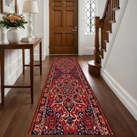 Geometrisches Muster Polyester Teppich Tür matte 10mm Dicke Maschinen gefertigter Eingangs bereich Flur Korridor Nachttisch Boden Home Runner