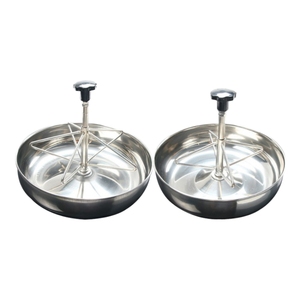 Round Stainless Steel Piglet Creep Feeder Bowl 25 28.5 36 cm 4 5 Holes Weaning Pig <strong>Trough</strong> Wholesale Factory Price <strong>in</strong> Stock - Product Image 2