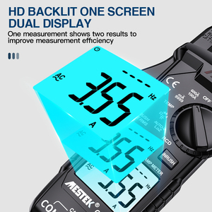 Akıllı dijital kelepçe metre True RMS gerilim ve akım diyot süreklilik test cihazı temassız kelepçe metre - Product Image 4
