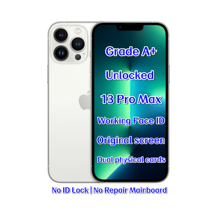 ขายส่งโทรศัพท์มือสองปลดล็อค <span class=keywords><strong>iPhone</strong></span> <span class=keywords><strong>13</strong></span> Pro <span class=keywords><strong>Max</strong></span> สีเงิน ความจุ <span class=keywords><strong>1TB</strong></span> รองรับ 5G ชิป A15 แรม 6GB คุณภาพสูง ขายส่งจำนวนมากทั่วโลก - Product Image 1