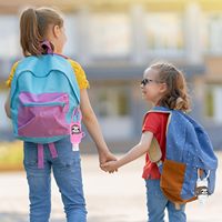 Porte-clés pour flacons de désinfectant pour les mains, étui de protection en silicone, flacon de voyage vide en plastique de 30 ml, contenants rechargeables, cadeau pour enfants