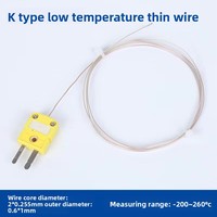Sonde thermocouple de type K à montage en surface (type patch), matériau métallique, longueurs de sonde de 1m à 5m ; température basse de 1000°C