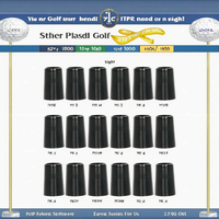 Embouts de logo personnalisés de haute qualité pour clubs de golf fers accessoires en plastique noir de luxe Durable Portable usine en gros