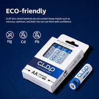 Baterías Recargables de Zinc-Níquel AA AAA de 1.6V, Potentes, con USB Tipo C, 2000mWh, Paquete de 4 Unidades, con Logotipo Personalizado
