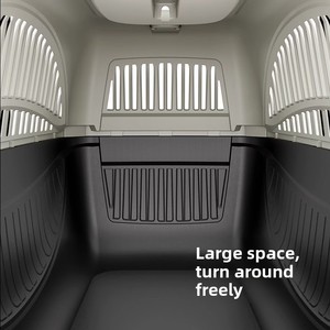 Sac de transport portable <span class=keywords><strong>en</strong></span> PP approuvé par les compagnies aériennes, anti-stress, pour chats et chiens, idéal pour les voyages et le transport <span class=keywords><strong>en</strong></span> voiture - Product Image 2