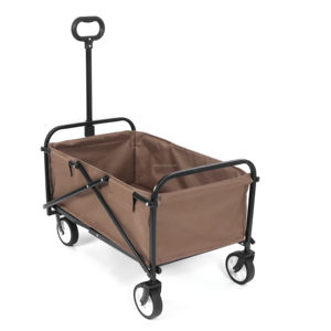 चार पहिया भारी शुल्क भंडारण फोल्डेबल वैगन कार्ट स्टील ऑक्फोर्ड फैब्रिक बड़ी क्षमता शिविर कार्ट - Product Image 5