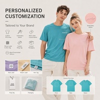 Camiseta Unisex con Logotipo Personalizado, Premium, de Fibra Natural Peinada, Cuello Redondo, para Impresión, Camiseta al por Mayor OEM