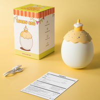 Niedliche Ei-Geburtstagstorte Kinder Kreatives Geschenk USB LED-Betriebene Wiederaufladbare Zimmer-Tischlampe Nachttischlampe Smarte Nachtbeleuchtung
