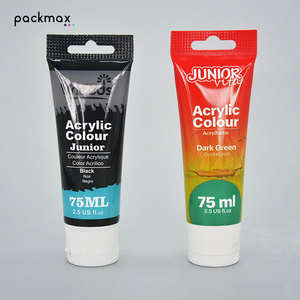 75ml Paint <b>Tube</b> for Watercolor Oil Gouache Painting, Eco-Friendly Material Custom Printing, with Hang Hole Packaging - Product Image 5