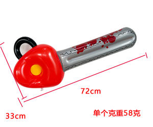 Motosierra Inflable de PVC Roja Personalizada, Pistola Inflable de Juguete para Niños, <span class=keywords><strong>Arma</strong></span>, Palos Inflables - Product Image 2