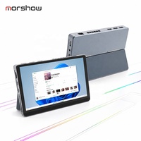 Mini PC con Pantalla Táctil de 7 Pulgadas - Procesador Intel N150/N200/N300, 16GB de RAM DDR5, SSD M.2, WiFi, Bluetooth, Tipo-C con Funciones Completas