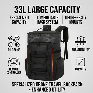 OEM Custom Professional Camera <b>Backpack</b> Waterproof Large Capacity <b>Photography</b> Equipment Travel <b>Backpack</b> - Product Image 3