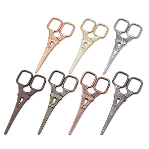 Tijeras vintage con diseño de Torre Eiffel, pequeñas, de acero inoxidable, portátiles, para cortar papel, para uso doméstico, costura y manualidades. - Product Image 1