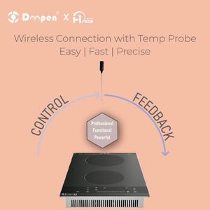 Doopen <b>Smart</b> induction cooktop 30cm Built-in 2 zone cooktop <b>Home</b> <b>appliances</b> induction cooker CE SGS certified cooktop - Product Image 3