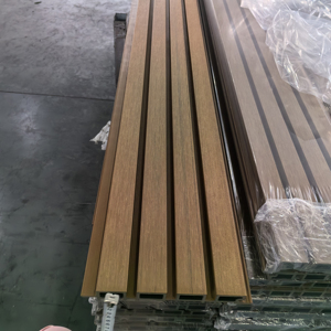 Panel <span class=keywords><strong>de</strong></span> pared compuesto plástico <span class=keywords><strong>madera</strong></span> exterior WPC revestimiento <span class=keywords><strong>de</strong></span> pared exterior con diseño <span class=keywords><strong>de</strong></span> listón <span class=keywords><strong>de</strong></span> <span class=keywords><strong>madera</strong></span> duradero - Product Image 5