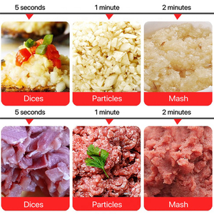 Máy tính để bàn thép không gỉ xử lý thực phẩm Mixer Máy xay sinh tố xách tay điện Chopper Rau cắt cho nhà và nhà bếp - Product Image 6