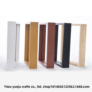 Nouveau design, cadre en bois 5 couleurs, cadre <span class=keywords><strong>photo</strong></span> en acrylique double face, ornement mural ou de bureau - Product Image 5