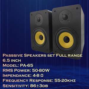 Pa เครื่องเสียงในบ้าน6.5<span class=keywords><strong>นิ้ว</strong></span><span class=keywords><strong>ตู้</strong></span>2ทางกล่องไม้พร้อมลำโพงซับวูฟเฟอร์<span class=keywords><strong>รถยนต์</strong></span>4Ohm ลำโพงรถยนต์<span class=keywords><strong>8</strong></span>โอห์ม - Product Image 2