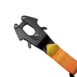 Gradient Orange Tactical <b>Dog</b> <b>Collar</b> And Leash Set Nylon Soft Padded Single Pin Buckle <b>Metal</b> D Ring Frog Buckle Outdoor Training - Product Image 5