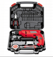 Ensemble de perceuses à percussion 24-100 pièces avec batterie au lithium FY-6028-6039, kit d'outils électriques sans fil pour le bricolage à domicile et la construction