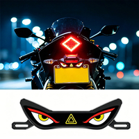 Feu arrière universel pour moto, étanche, avec éclairage de plaque d'immatriculation LED « Devil Eye », feu stop et clignotant, accessoire décoratif pour moto