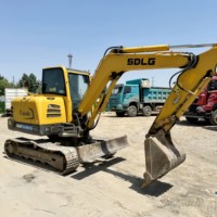 Mini-Excavatrice sur Chenilles Hydraulique E660FL de 6/7/8 Tonnes avec Moteur et Boîte de Vitesses – Engin de Terrassement Compact d'Occasion