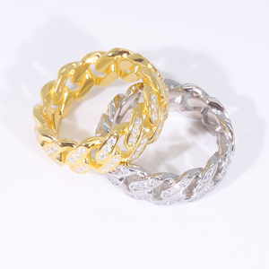 แหวนนิ้วแบบ Eternity ดีไซน์ใหม่ ประดับเพชรโมอิสซาไนต์เต็มวง ชุบโรเดียม เงินแท้ S925 สไตล์ฮิปฮอป ได้รับการรับรอง GRA ผ่านการทดสอบเพชร - Product Image 5