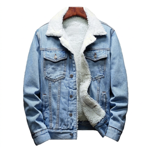 Veste en jean pour homme, printemps, imperméable, respirante, coupe-vent, 100% coton, doublée de polaire, couleurs personnalisées, style vintage, grande taille 6XL - Product Image 1