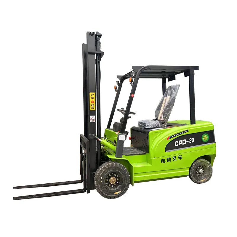 Small four-wheel drive loading and unloading truck 2-ton hydraulic hydraulic stacker crane electric forklift