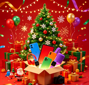 Set Albero <span class=keywords><strong>di</strong></span> Natale Artificiale Pre-Decorato 100% Lucky, Scatola Misteriosa con Elettronica, Smartwatch con Display a Sorpresa - Product Image 1