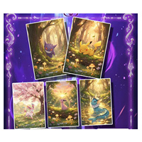 Carte 3D en métal PY, personnage d'anime Pokémon, œuvre d'art, fan art, objet de collection, cadeau, présentoir haut de gamme, vente en gros et au détail, jeu de société