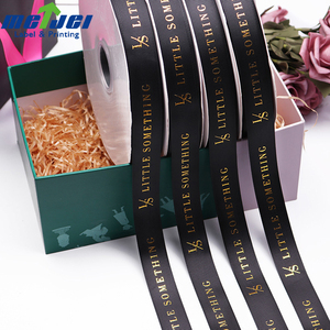 Tùy Chỉnh In Lá Vàng Logo Satin Ribbon Biểu Tượng Đầy Màu Sắc In Thăng Hoa Quà Tặng Ribbon Với Quần Áo Nhãn - Product Image 6