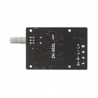 ZK-502L Mini BLE 5.0 modul DC 5-24v BLE5.0 nirkabel 50W X 2 50W + 50W penguat AMP Audio Stereo papan penguat daya Digital