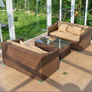 Venta caliente a prueba de agua y protector solar Rattan <span class=keywords><strong>Terraza</strong></span> Jardín Hotel Habitación soleada Sofá al aire libre - Product Image 5