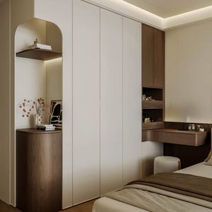 Armario Personalizado para Toda la Casa, Sistema de Armario de Madera Moderno y de Lujo para Almacenamiento en Dormitorios de Casas, Apartamentos u Hoteles - Product Image 1