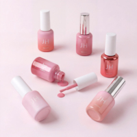 Flacon de 12 ml pour soin des ongles, emballage personnalisé en verre pour huile à cuticules et vernis gel UV avec pinceau