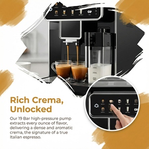 Pequeña Máquina de Espresso Semiautomática con Bomba y Vaporizador de Leche para Uso Doméstico - Product Image 4