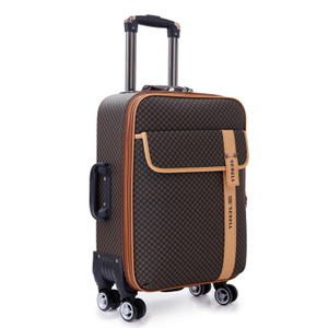 2024 Popular PU Travelling Hand Luggage Bag Password Travel Box Business Spinner Wheels Suitcase <strong>Trolle</strong> - Product Image 6