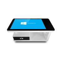 Table interactive intelligente avec écran tactile capacitif 10 points en verre trempé intégré, vente chaude